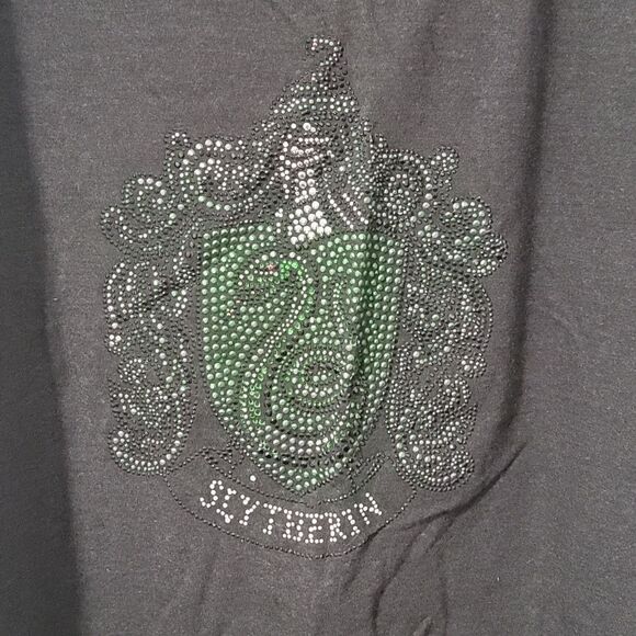Slytherin™ Rhinestone Crest Long-Sleeve T-Shirt - Picture 2 of 5